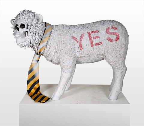 Corporate Sheep / dead from the neck up